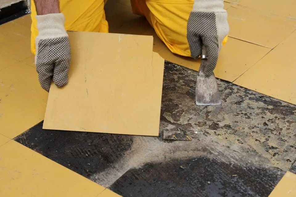 ips to remove glued vinyl flooring