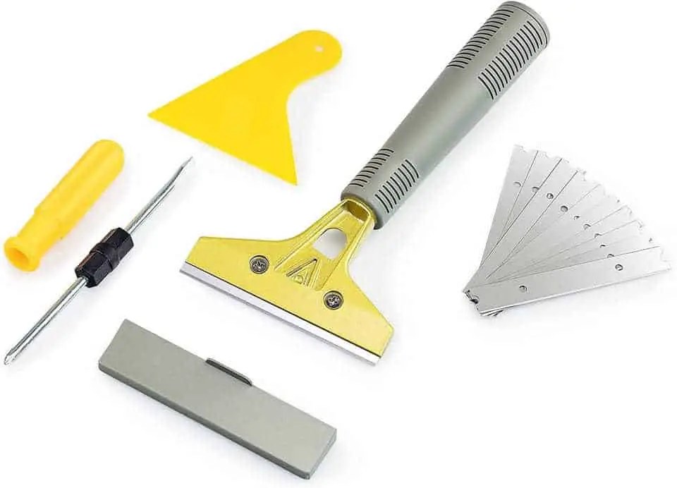 A Set Of Tools For Cleaning Window Glass