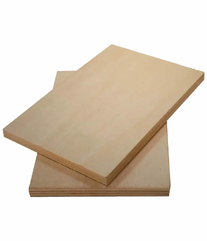 Choose the exterior sheet of plywood.