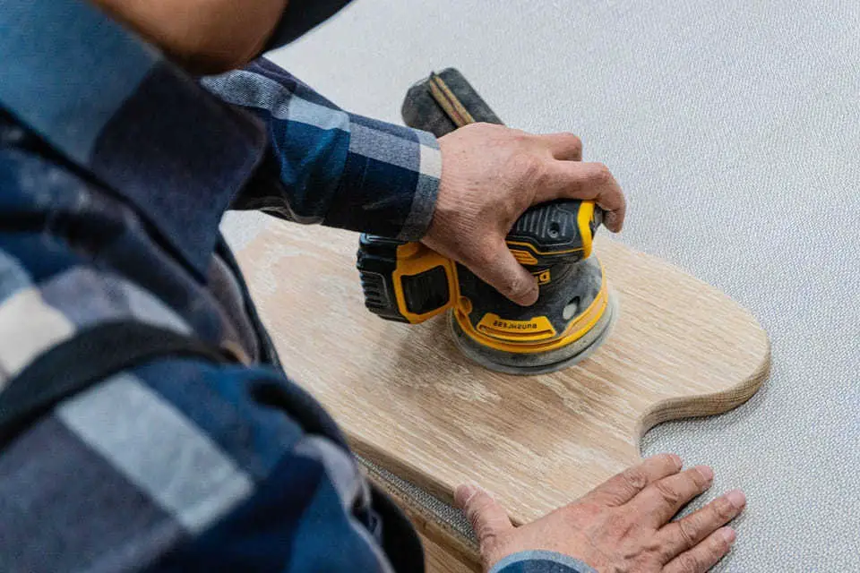 Use a sander to toughen the finish