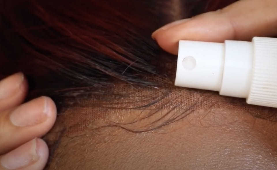 Spray On The Border Of The Hairline